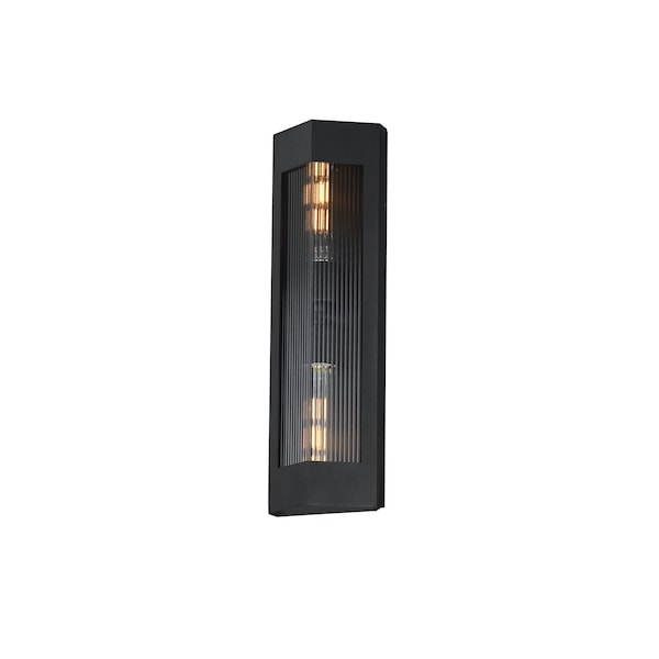 Maxim Lighting Triform 20'' Outdoor Wall Sconce, Black/Antique Brass 30762CRBKAB - main